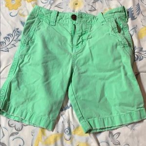 Boys Abercrombie casual shorts green